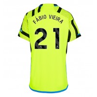 Camiseta Arsenal Fabio Vieira #21 Segunda Equipación Replica 2023-24 para mujer mangas cortas